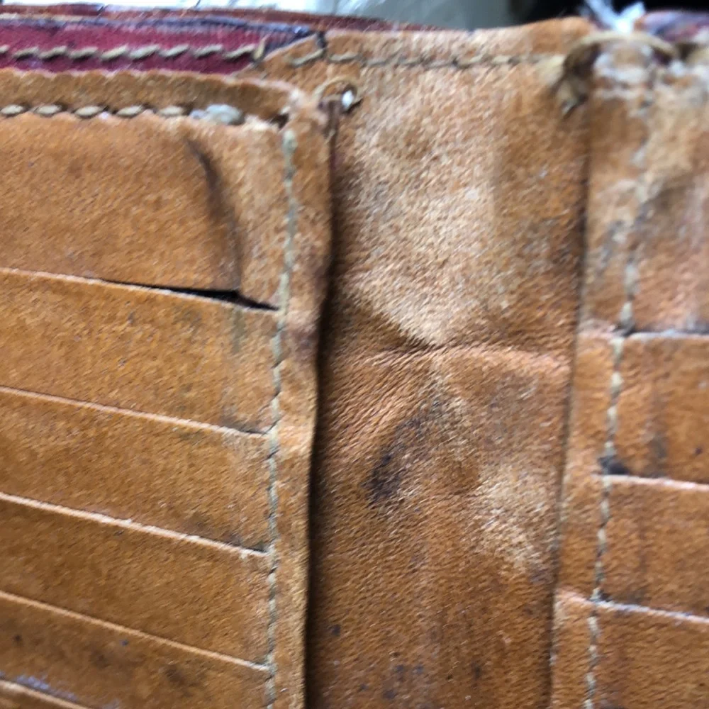 Vintage Bosca ostrich wallet billfold